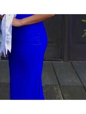 Glitz & Gowns Royal Blue Prom Dress (Altered) - Size 6